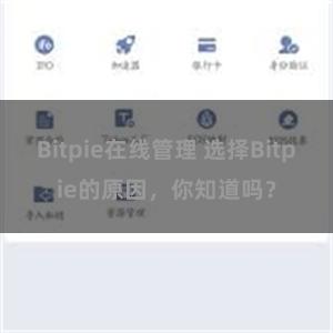 Bitpie在线管理 选择Bitpie的原因，你知道吗？