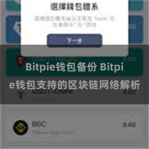 Bitpie钱包备份 Bitpie钱包支持的区块链网络解析