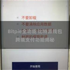 Bitpie全功能 比特派钱包跨境支付功能揭秘