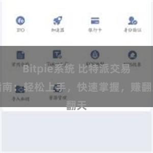 Bitpie系统 比特派交易指南：轻松上手，快速掌握，赚翻天