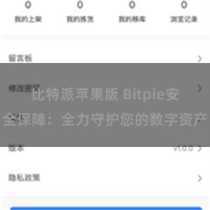 比特派苹果版 Bitpie安全保障：全力守护您的数字资产